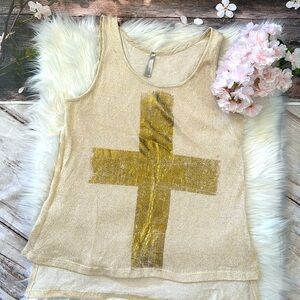 Mono B Women Knitted Tank Top Size Medium